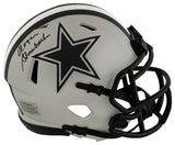 Roger Staubach Signed Dallas Cowboys RAVE Riddell Speed Mini Helmet