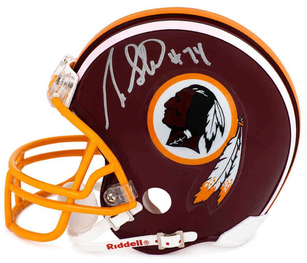 George Starke Signed Washington Throwback Riddell (VSR4) Mini Helmet