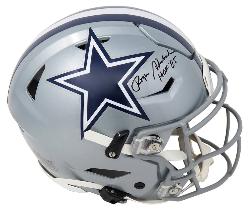 Roger Staubach Signed Dallas Cowboys SpeedFlex Authentic Football Helmet w/HOF'85