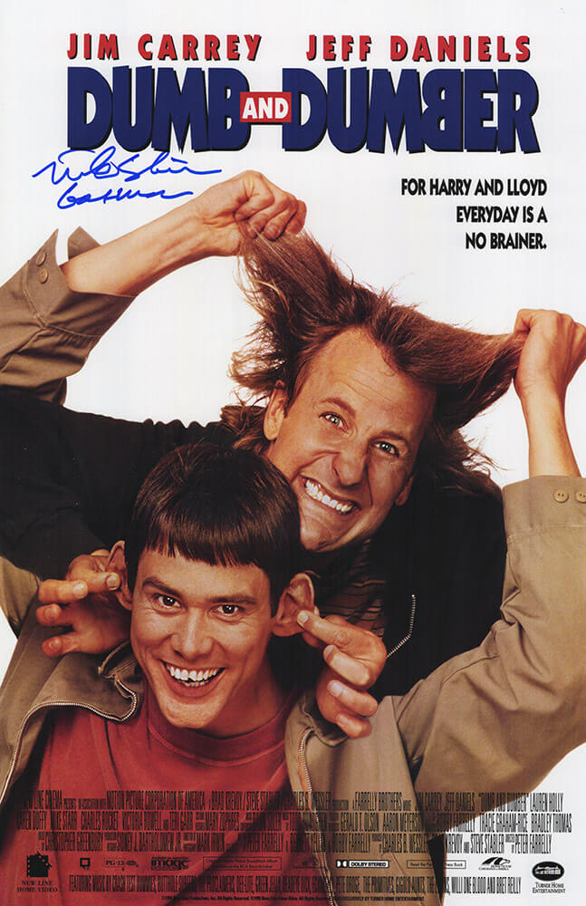 Mike Starr Signed Dumb & Dumber 11x17 Movie Poster w/Gasman