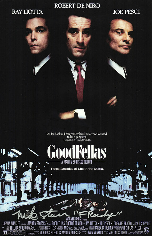 Mike Starr Signed Goodfellas 11x17 Movie Poster w/Frenchy