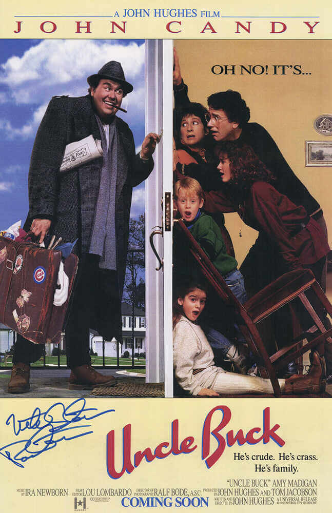 Mike Starr Signed Uncle Buck 11x17 Movie Poster w/Pooter