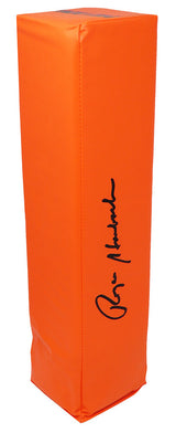Roger Staubach Signed Orange Endzone Football Pylon
