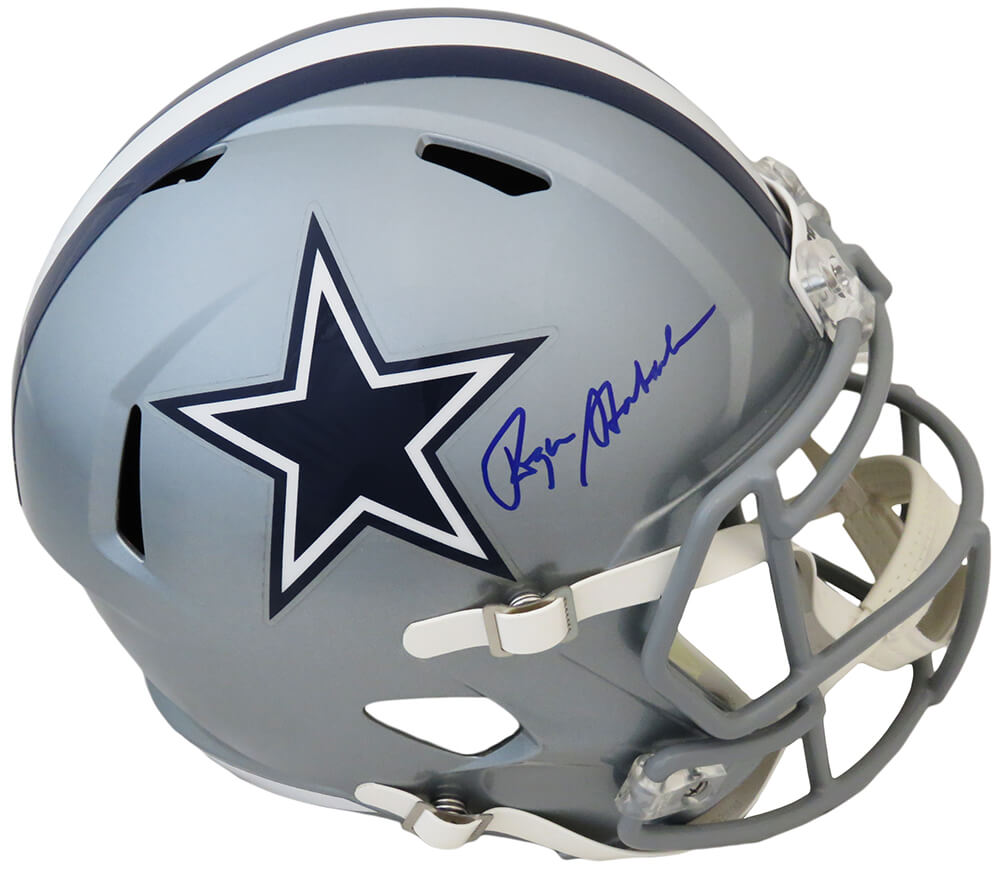 Roger Staubach Signed Dallas Cowboys Riddell Full Size Speed Replica Helmet