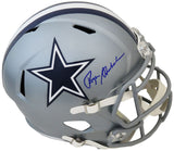 Roger Staubach Signed Dallas Cowboys Riddell Full Size Speed Replica Helmet