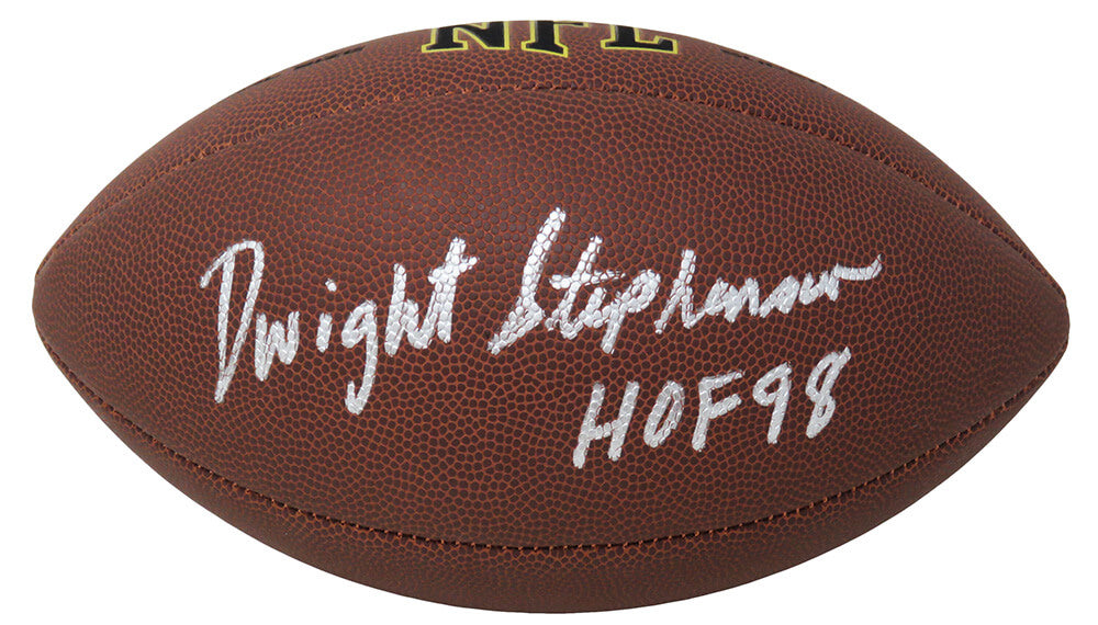 Dwight Stephenson Signed Wilson Super Grip Full Size NFL Football w/HOF'98