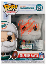 Dwight Stephenson Signed Miami Dolphins 'SANTA' Funko Pop Doll #281 w/HOF'98