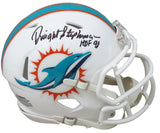 Dwight Stephenson Signed Miami Dolphins Riddell Speed Mini Helmet w/HOF'98