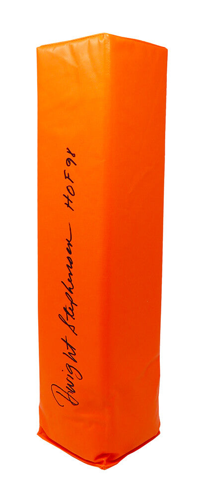 Dwight Stephenson Signed Orange Endzone Football Pylon w/HOF'98