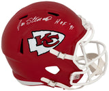 Jan Stenerud Signed Kansas City Chiefs Riddell Full Size Speed Replica Helmet w/HOF'91