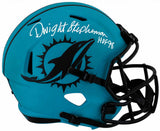 Dwight Stephenson Signed Miami Dolphins RAVE Riddell Full Size Speed Replica Helmet w/HOF'98