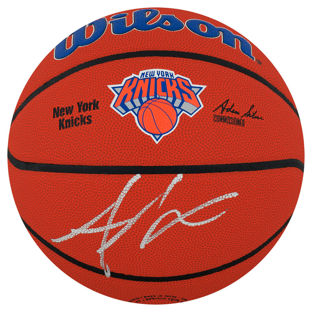 Amar'e (Amare) Stoudemire Signed Wilson New York Knicks Logo NBA Basketball