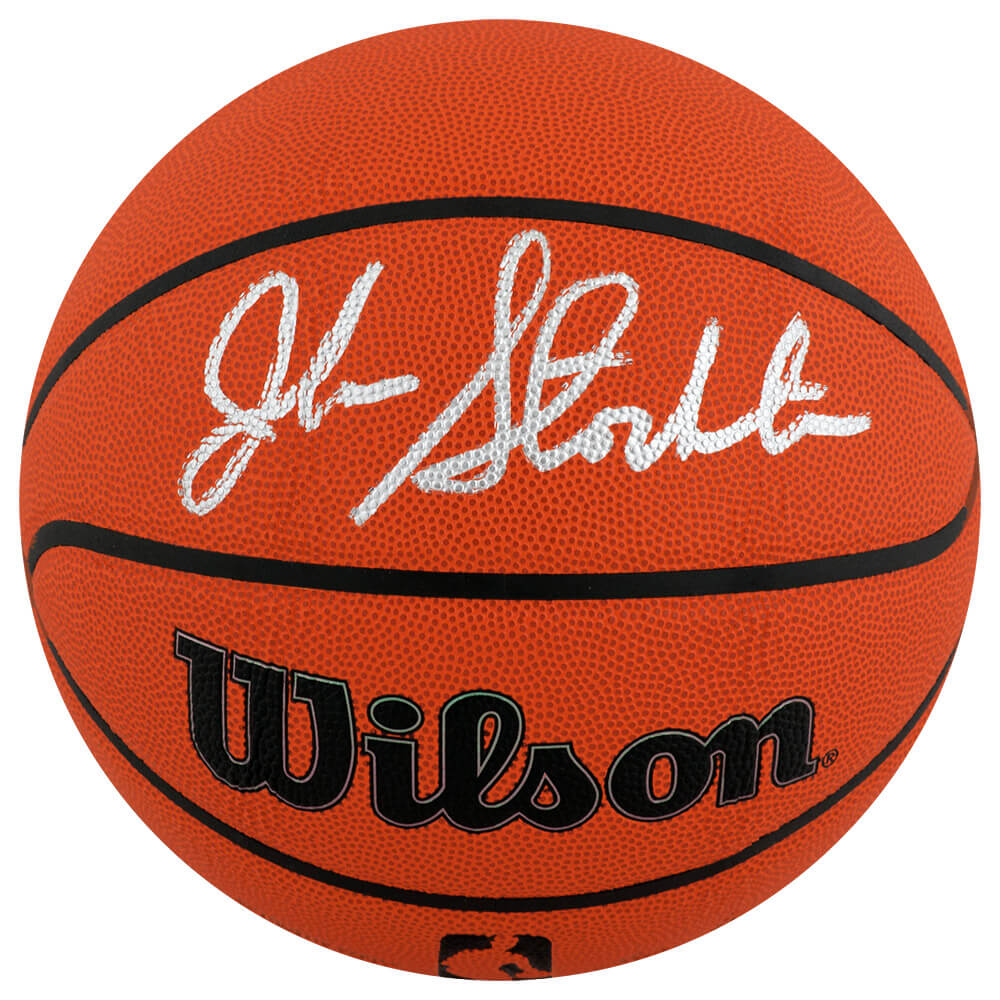 John Stockton Signed Wilson Indoor/Outdoor NBA Basketball