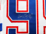 Edmonton Oilers Wayne Gretzky Autographed Framed White Authentic Mitchell & Ness Vintage Throwback 1986-1987 Jersey UDA Holo Stock #267454