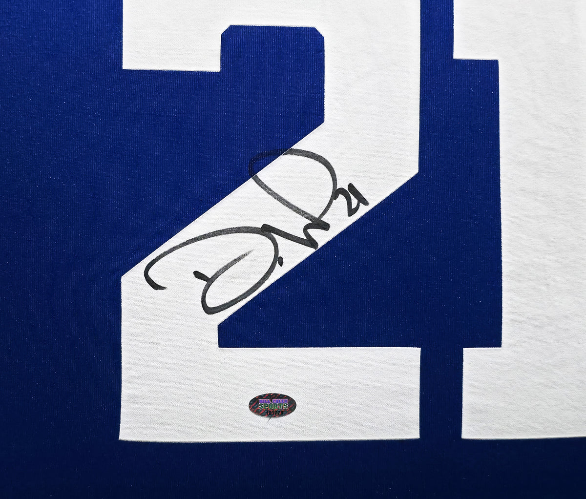 Seattle Seahawks Devon Witherspoon Autographed Framed Blue Nike Jersey MCS Holo Stock #267814