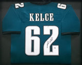 Philadelphia Eagles Jason Kelce Autographed Framed Green Jersey PSA/DNA ITP Stock #267817