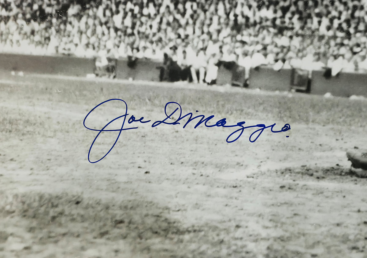 Joe DiMaggio Autographed Framed 20x24 Photo New York Yankees Beckett BAS QR Stock #267820