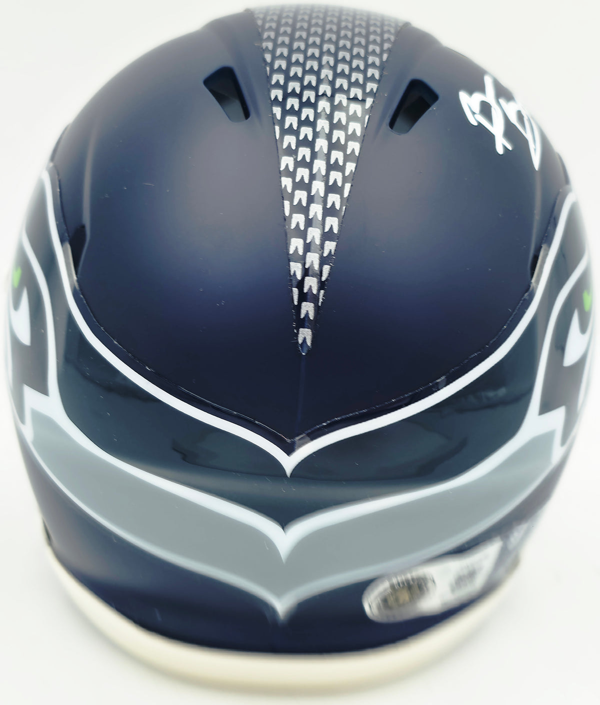 Brian Bosworth Autographed Seattle Seahawks Blue Speed Mini Helmet Beckett BAS Witness Stock #268131
