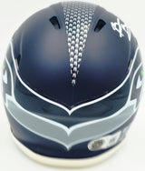 Brian Bosworth Autographed Seattle Seahawks Blue Speed Mini Helmet Beckett BAS Witness Stock #268131