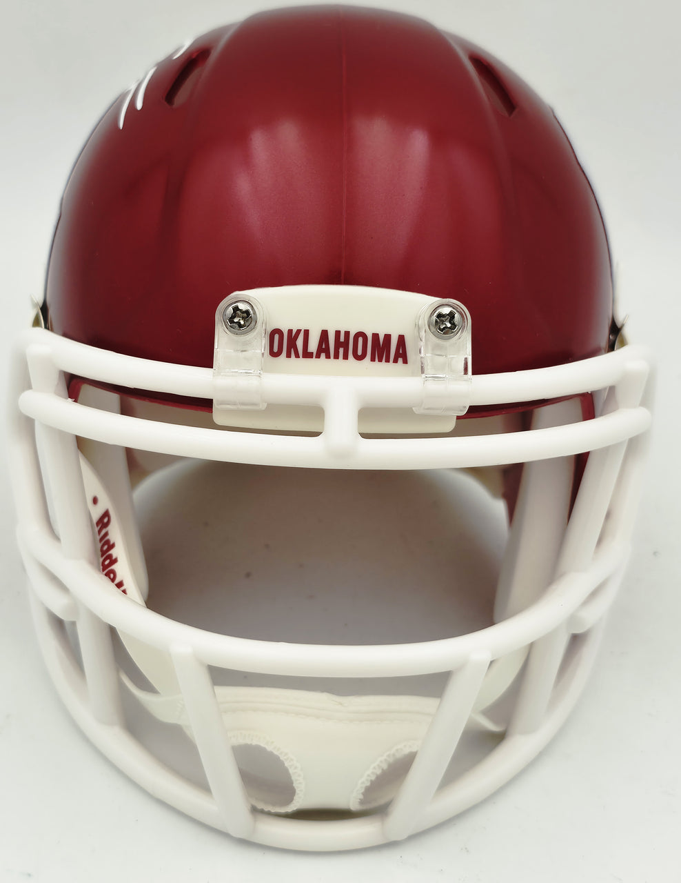 Brian Bosworth Autographed Oklahoma Sooners Crimson Speed Mini Helmet Beckett BAS Witness Stock #268132
