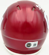 Brian Bosworth Autographed Oklahoma Sooners Crimson Speed Mini Helmet Beckett BAS Witness Stock #268132