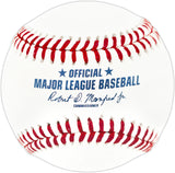 Andruw Jones Autographed Official Hall of Fame Logo Baseball Atlanta Braves Beckett BAS Witness Stock #268126