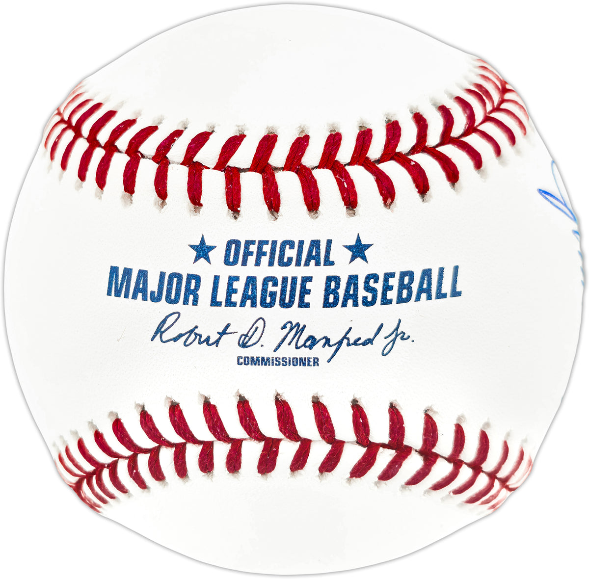 John Smoltz Autographed Official Hall of Fame Logo Baseball Atlanta Braves Beckett BAS Witness Stock #268128