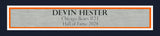 Chicago Bears Devin Hester Autographed Framed Blue Jersey Beckett BAS QR Stock #252812