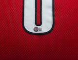 Portland Trail Blazers Damian Lillard Autographed Framed Red Jersey Beckett BAS Stock #253344