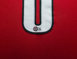 Portland Trail Blazers Damian Lillard Autographed Framed Red Jersey Beckett BAS Stock #253344