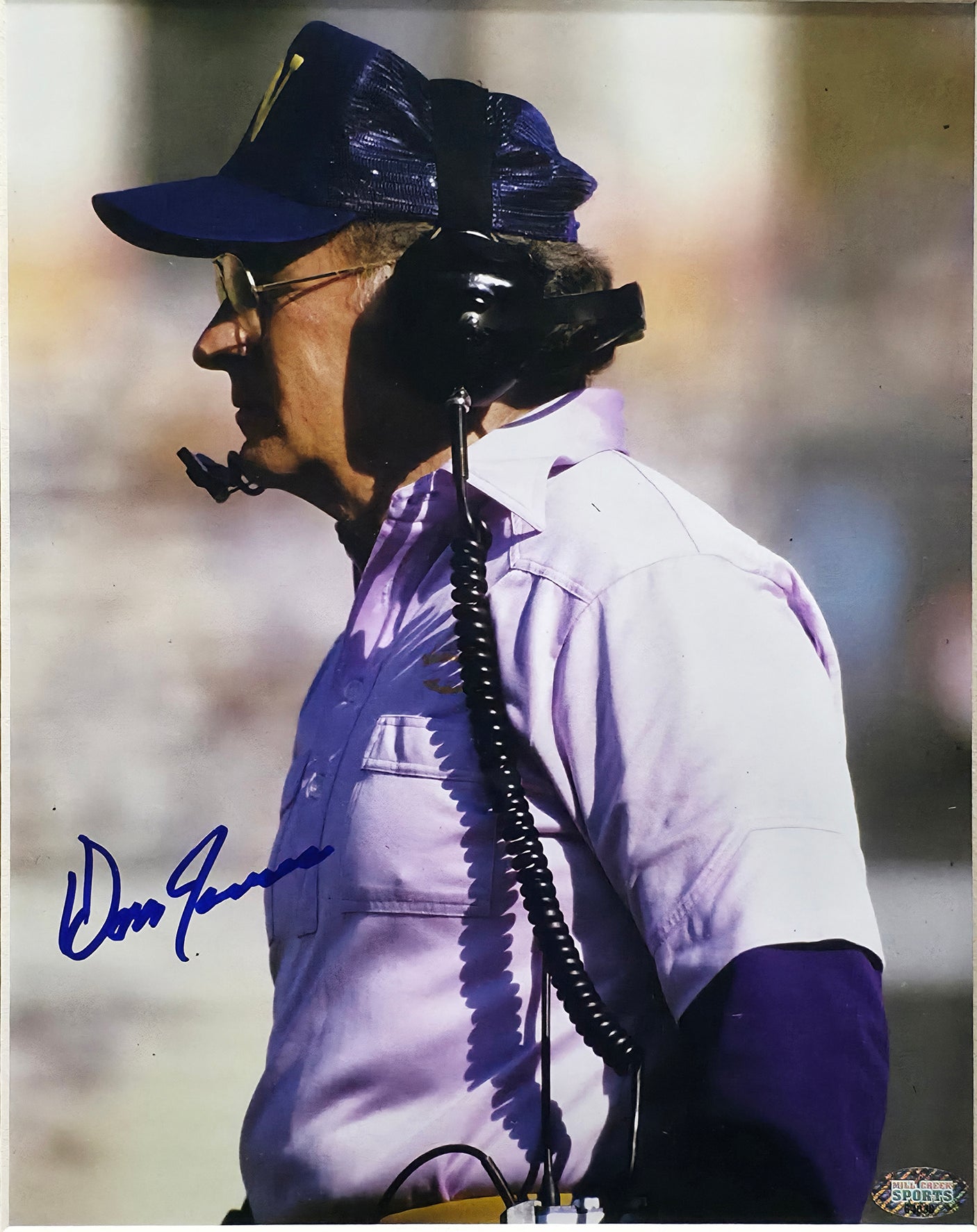 Don James Autographed Framed 8x10 Photo Washington Huskies MCS Holo Stock #253363