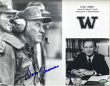 Don James Autographed Framed 8x10 Photo Washington Huskies MCS Holo Stock #253364