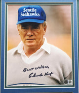 Chuck Knox Autographed Framed 8x10 Photo Seattle Seahawks "Best Wishes" MCS Holo Stock #253366