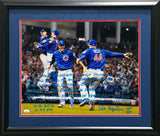 Pat Hughes Autographed Framed 16x20 Photo Chicago Cubs Announcer 2016 WS Last Call JSA Stock #253609