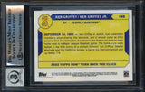 Ken Griffey Jr. & Sr. Autographed 2022 Topps Now Card #168 Seattle Mariners Auto Grade Gem Mint 10 Beckett BAS Stock #253727