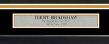 Pittsburgh Steelers Terry Bradshaw Autographed Framed Black Jersey Beckett BAS Witness Stock #252815