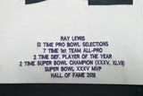 Baltimore Ravens Ray Lewis Autographed Framed White Jersey JSA Stock #252811
