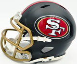 Kaelon Black Autographed San Francisco 49ers Black Rivalries Speed Mini Helmet Grad Witness Stock #268201