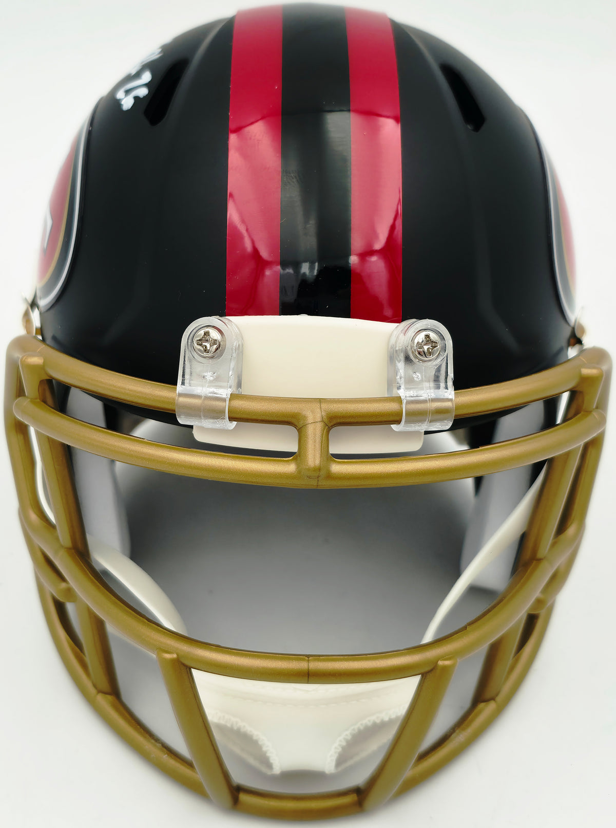 Kaelon Black Autographed San Francisco 49ers Black Rivalries Speed Mini Helmet Grad Witness Stock #268201