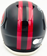 Kaelon Black Autographed San Francisco 49ers Black Rivalries Speed Mini Helmet Grad Witness Stock #268201