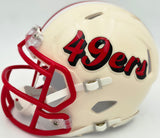 Kaelon Black Autographed San Francisco 49ers Cream Retro Speed Mini Helmet Grad Witness Stock #268202