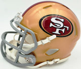 Kaelon Black Autographed San Francisco 49ers Gold Speed Mini Helmet Grad Witness Stock #268203