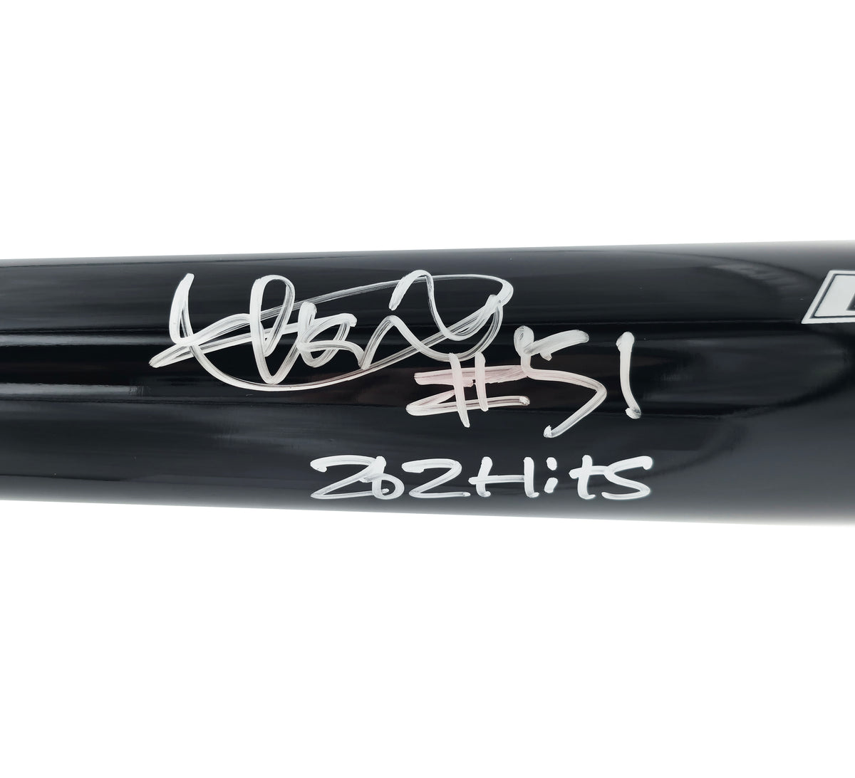 Ichiro Suzuki Autographed Black Mizuno Player Model Baseball Bat Seattle Mariners "262 Hits & #51" IS Holo & Beckett BAS Witness Stock #268219