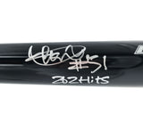 Ichiro Suzuki Autographed Black Mizuno Player Model Baseball Bat Seattle Mariners "262 Hits & #51" IS Holo & Beckett BAS Witness Stock #268219