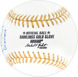 Ken Griffey Jr. & Ichiro Suzuki Autographed Official Gold Glove Logo Baseball Seattle Mariners "10x GG" IS Holo & Beckett BAS Witness Stock #268223