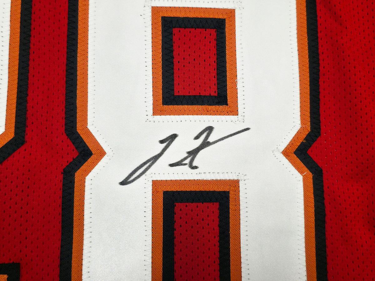 Tampa Bay Buccaneers Leonard Fournette Autographed Red Jersey JSA Witness Stock #268182