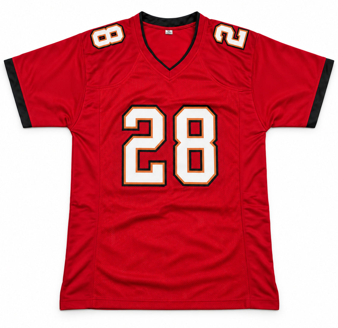 Tampa Bay Buccaneers Leonard Fournette Autographed Red Jersey JSA Witness Stock #268182