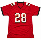 Tampa Bay Buccaneers Leonard Fournette Autographed Red Jersey JSA Witness Stock #268182