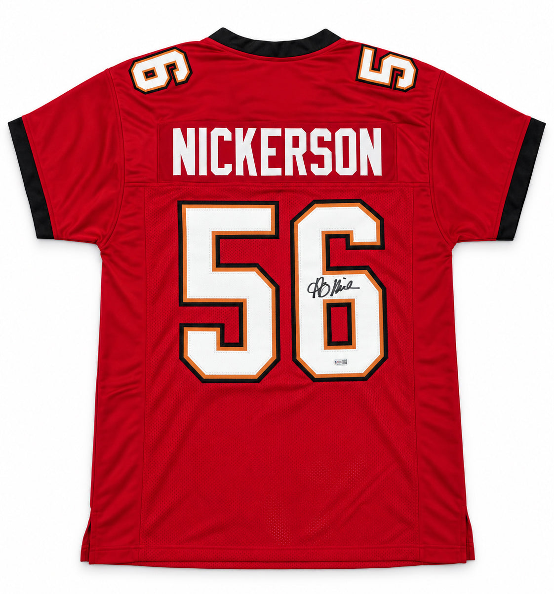 Tampa Bay Buccaneers Hardy Nickerson Autographed Red Jersey JSA Witness Stock #268184