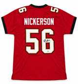 Tampa Bay Buccaneers Hardy Nickerson Autographed Red Jersey JSA Witness Stock #268184